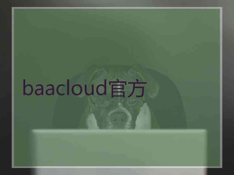 baacloud官方